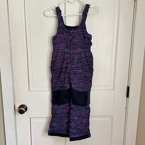 LL Bean kids Cold Buster Snow Bibs size 5-6